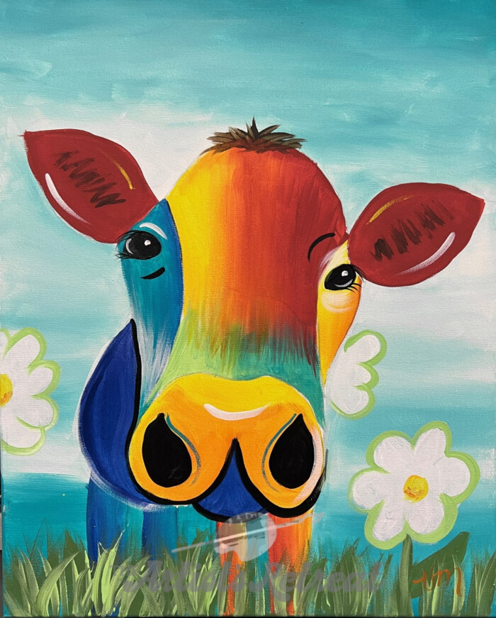 Colorful Cow - The Artist's Retreat