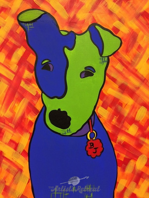 Colorful Dog - The Artist's Retreat