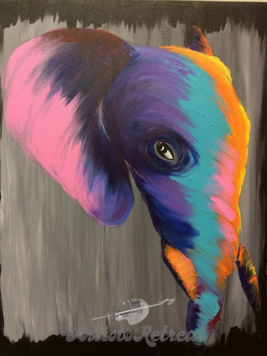 Colorful Elephant - The Artist's Retreat