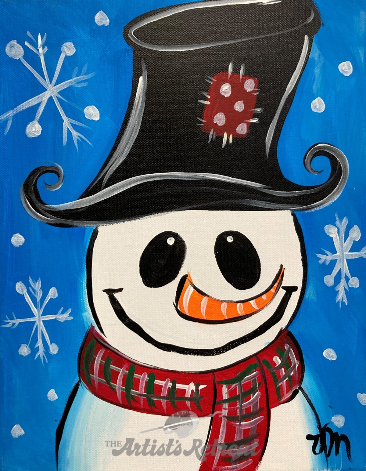 Happy Snowman - The Artist's Retreat