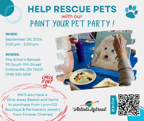 Paint Your Pet Party in Collinsville Oklahoma