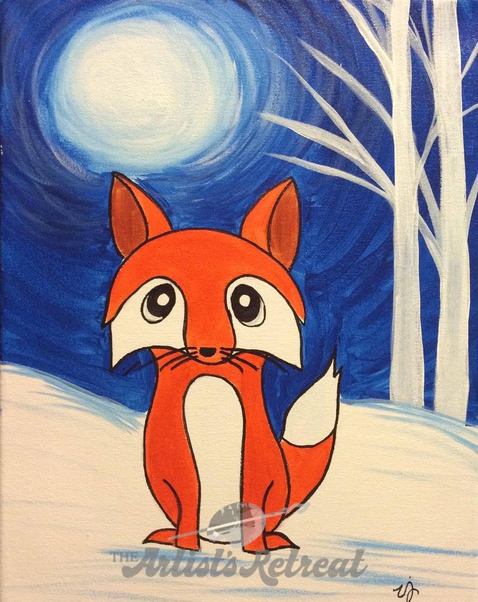 Snowy Fox - The Artist's Retreat