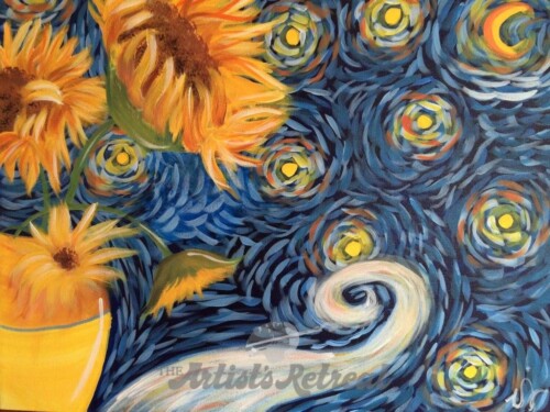 Sunflower Starry Night - Adult Paint Party